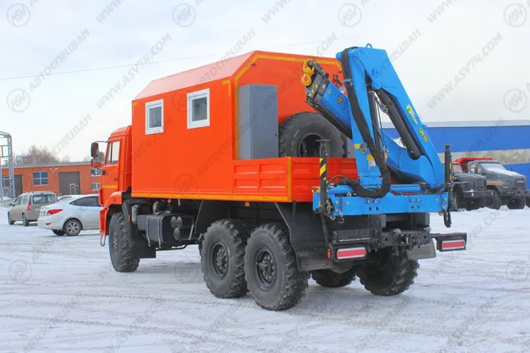 Агрегат ремонта и обслуживания качалок АРОК КАМАЗ 43118 с КМУ ИМ-95 2