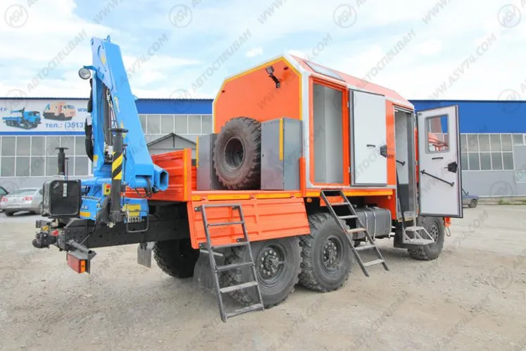 Агрегат ремонта и обслуживания качалок АРОК КАМАЗ 43118-3027-50 с КМУ ИМ-50 5