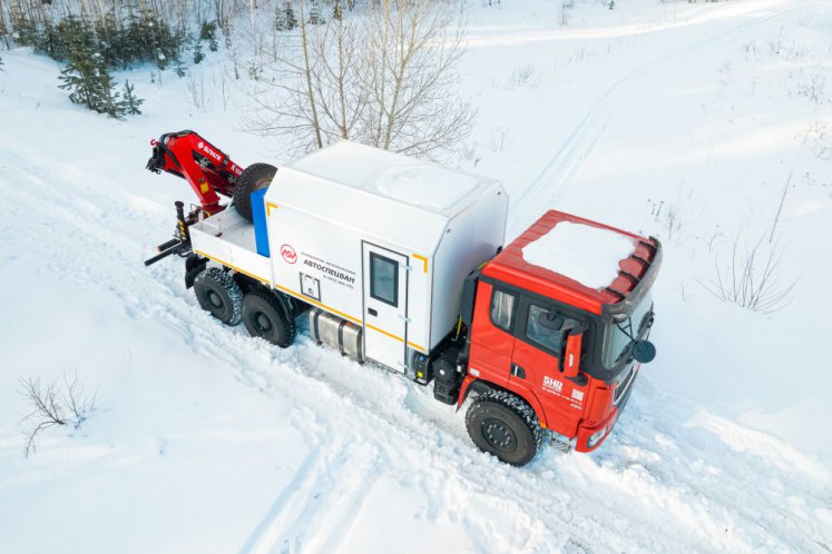 Арок SHACMAN SX32586V385 с КМУ Sunhunk 108-2 3