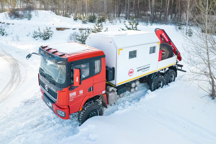 Арок SHACMAN SX32586V385 с КМУ Sunhunk 108-2 4