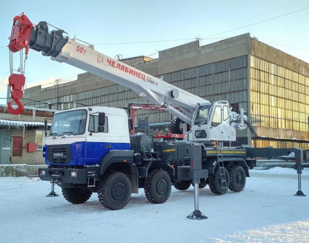Автокран «Челябинец» КС-65717 (50т., 34.3 м.) на шасси Урал 9593-1151-01, 8х8 0