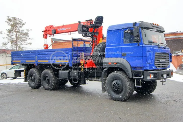 Бортовой Урал 4320-4972-80 с КМУ Kanglim 1256G-2 0