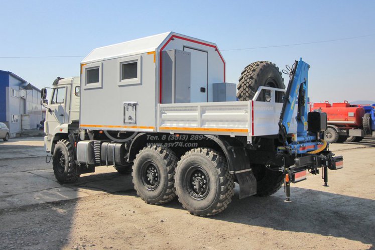 ПАРМ КамАЗ 43118-3027-50 с КМУ ИМ-20 2