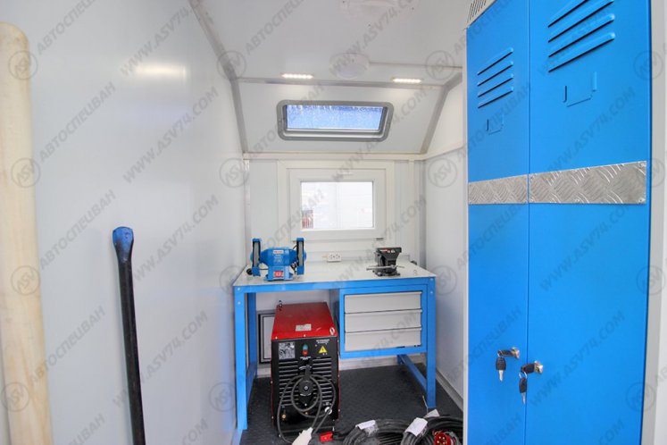 Передвижная мастерская ПАРМ КАМАЗ 43118-3027-50 с КМУ ИМ-55 6
