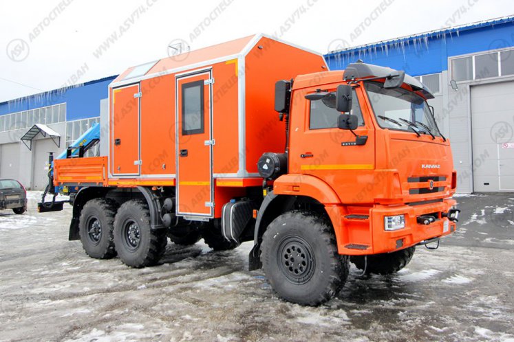 Передвижная мастерская ПАРМ КАМАЗ 43118-3027-50 с КМУ ИМ-55 0