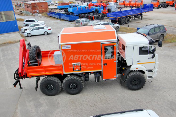 Агрегат наземного ремонта водоводов АНРВ КАМАЗ 43118-3027-50 с КМУ Palfinger 6500 2