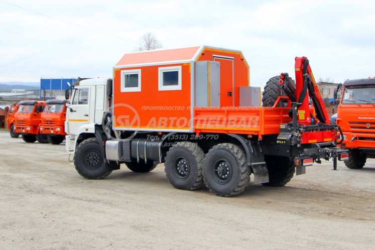 Агрегат наземного ремонта водоводов АНРВ КАМАЗ 43118-3027-50 с КМУ Palfinger 6500 3
