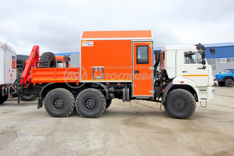 Агрегат наземного ремонта водоводов АНРВ КАМАЗ 43118-3027-50 с КМУ Palfinger 6500 4