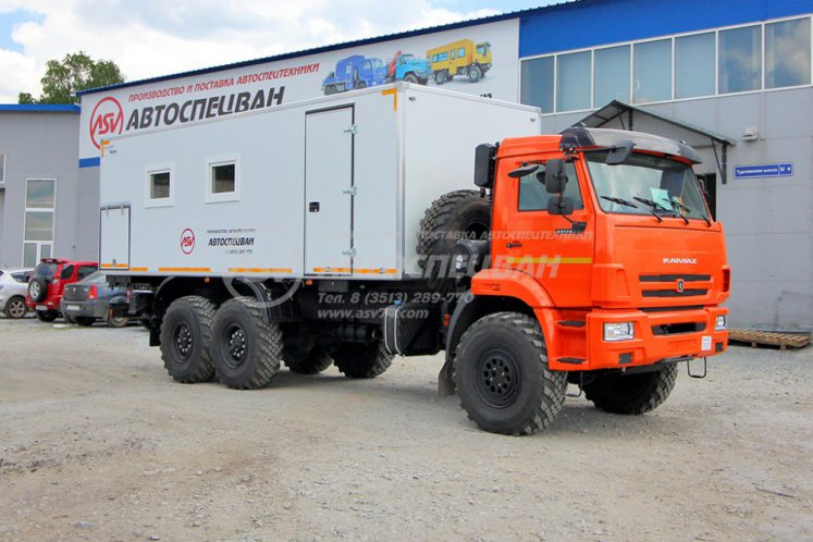 Передвижная столовая (16 мест) на шасси КамАЗ 43118-50 0