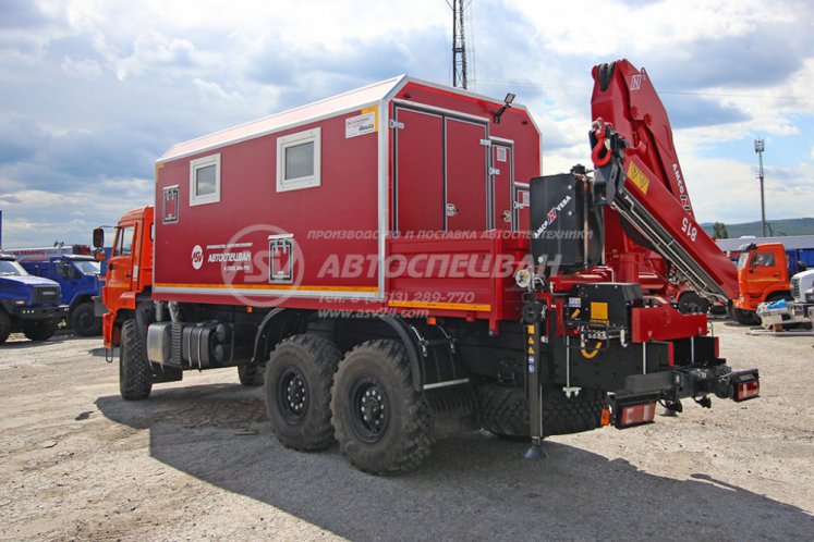 Агрегат ремонта и обслуживания качалок АРОК Камаз 43118-50 с КМУ AmcoVeba 815/2S 3