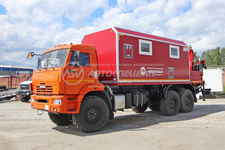 Агрегат ремонта и обслуживания качалок АРОК Камаз 43118-50 с КМУ AmcoVeba 815/2S 4