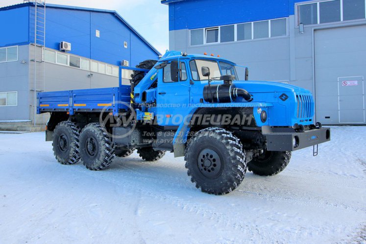 Бортовой автомобиль Урал 4320 (капотный) с КМУ ИМ-77 0