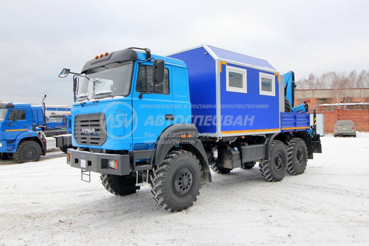 Агрегат наземного ремонта водоводов АНРВ Урал 4320-4152-81Е5 с КМУ ИМ-50 4