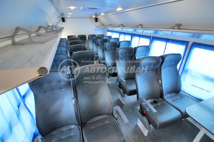 Вахтовый автобус Урал NEXT 4320-6952-72 (Е5) Г38, 24 места. Грузовой отсек 7
