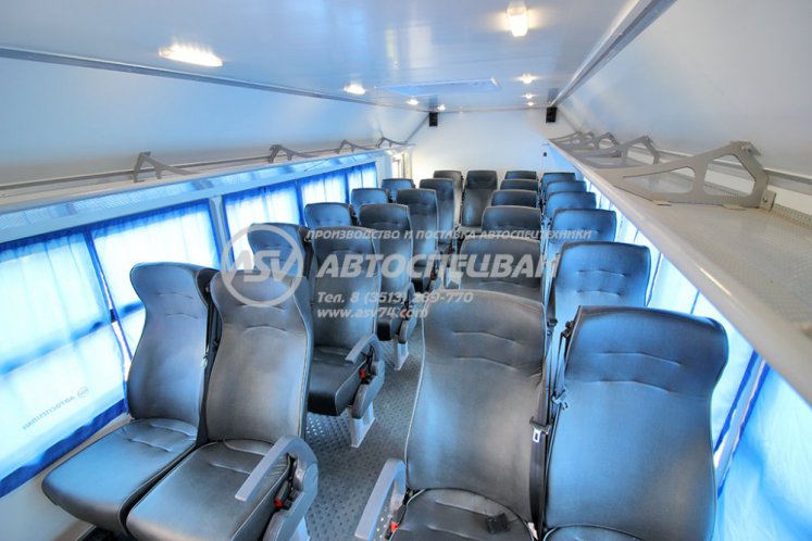Вахтовый автобус Урал NEXT 4320-6952-72 (Е5) Г38, 24 места. Грузовой отсек 11