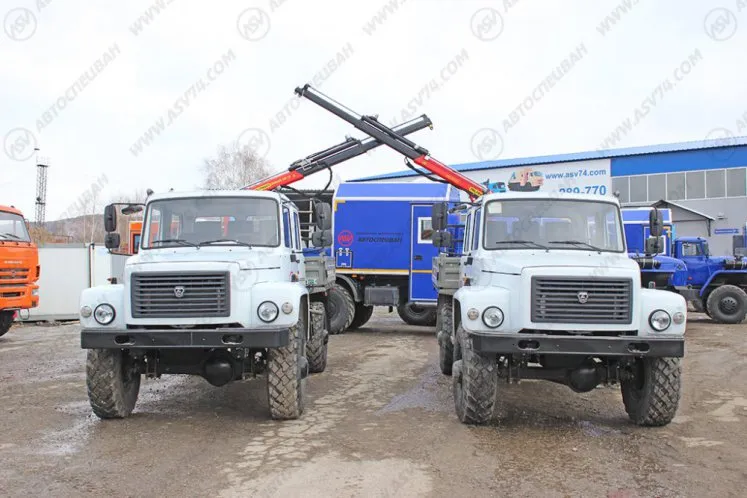 Бортовой автомобиль ГАЗ 33088 Егерь с КМУ Palfinger 1500 3