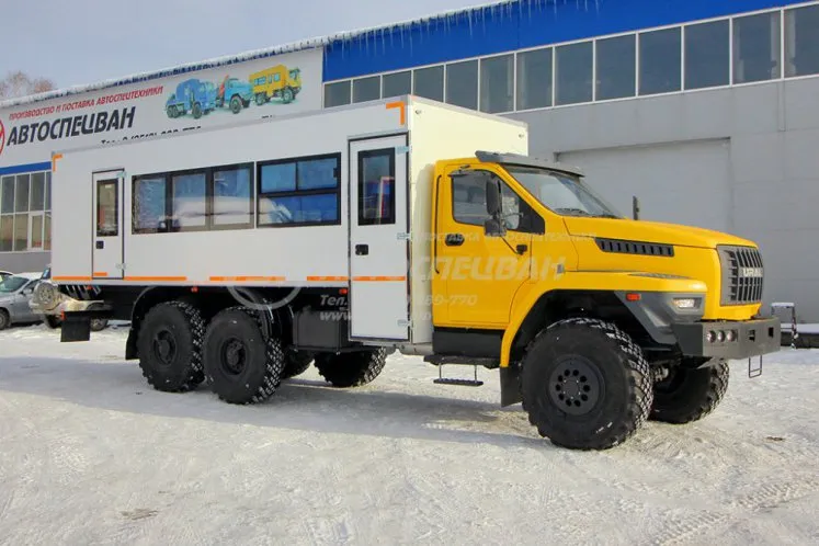 Вахтовый автобус Урал NEXT 4320-6952-72, 24 места. Грузовой отсек 0