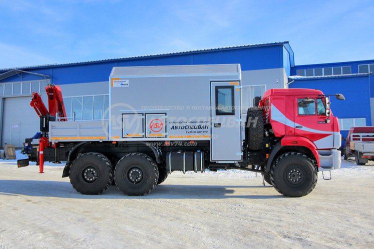 Агрегат ремонтно-сварочный (АРС) КамАЗ 43118-3027-50 с КМУ Rusman 302 1