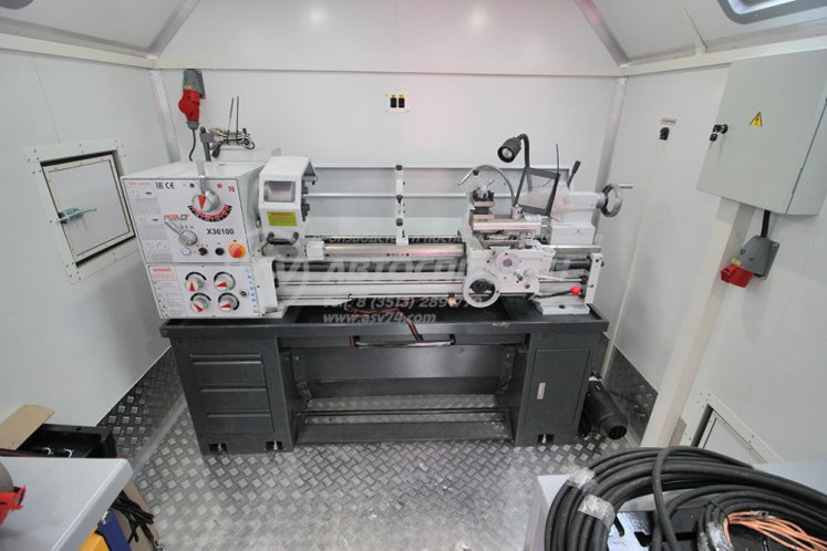 ПАРМ с токарным станком и КМУ Sunhunk 125 на шасси КамАЗ 43118-50 6