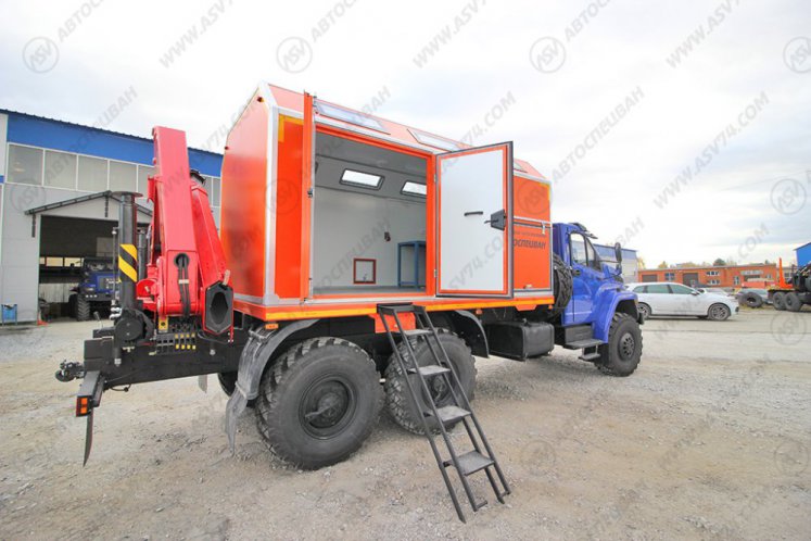 Передвижная мастерская ПАРМ АСВ 7722G4 Урал-NEXT4320-6952-72(Е5)Г38 с КМУ ИМ-150N 6