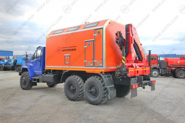 Передвижная мастерская ПАРМ АСВ 7722G4 Урал-NEXT4320-6952-72(Е5)Г38 с КМУ ИМ-150N 14
