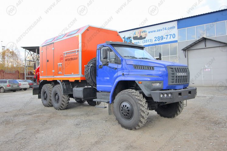 Передвижная мастерская ПАРМ АСВ 7722G4 Урал-NEXT4320-6952-72(Е5)Г38 с КМУ ИМ-150N 0