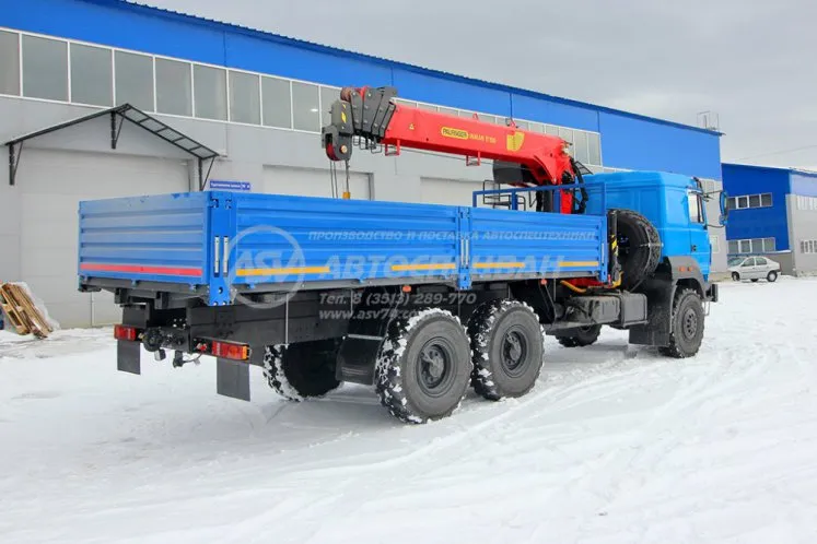 Бортовой автомобиль Урал 4320-4972-80М (бескапотный) с КМУ IT-150 (тросовый) 2