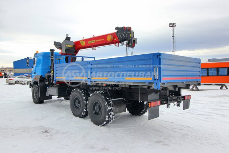 Бортовой автомобиль Урал 4320-4972-80М (бескапотный) с КМУ IT-150 (тросовый) 3