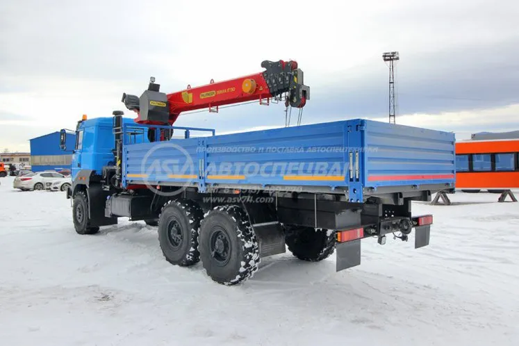 Бортовой автомобиль Урал 4320-4972-80М (бескапотный) с КМУ IT-150 (тросовый) 3