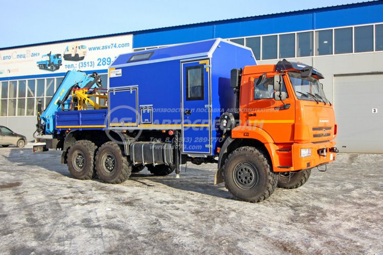 Маслостанция КАМАЗ 43118-3027-50 с КМУ ИМ-180 (Люлька) 0