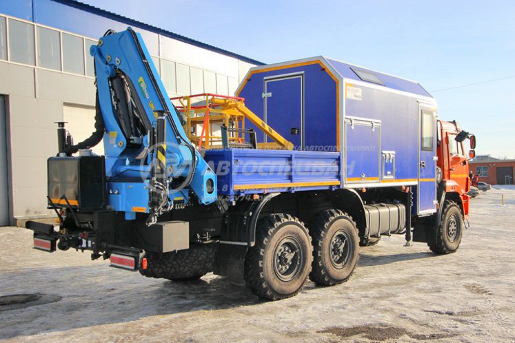 Маслостанция КАМАЗ 43118-3027-50 с КМУ ИМ-180 (Люлька) 4