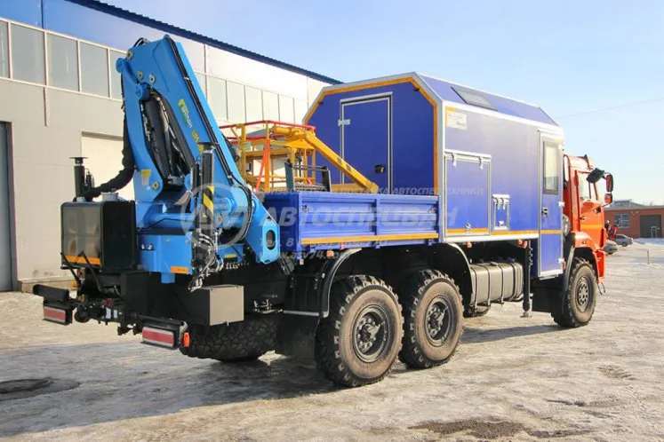 Маслостанция КАМАЗ 43118-3027-50 с КМУ ИМ-180 (Люлька) 4