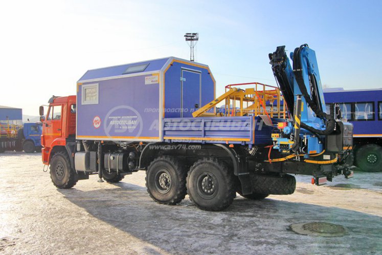 Маслостанция КАМАЗ 43118-3027-50 с КМУ ИМ-180 (Люлька) 2