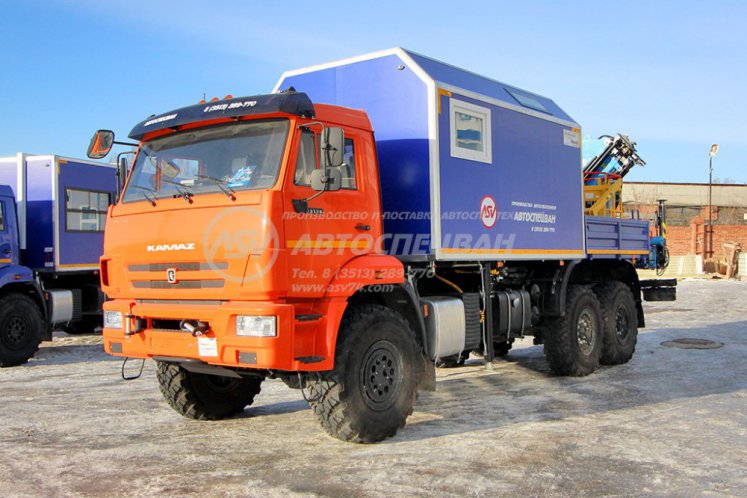 Маслостанция КАМАЗ 43118-3027-50 с КМУ ИМ-180 (Люлька) 1