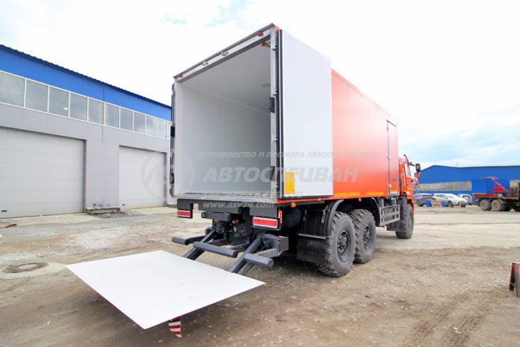 Рефрижератор с гидробортом ZEPRO и ХОУ Thermo King на шасси КамАЗ 43118-3027-50 3