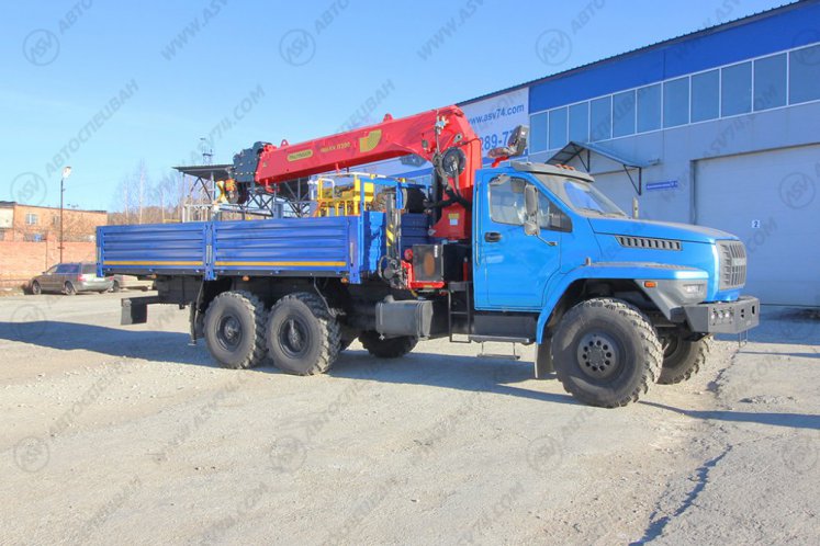 Бортовой автомобиль Урал 4320 NEXT (капотный) с КМУ IT-200 (тросовый) 0