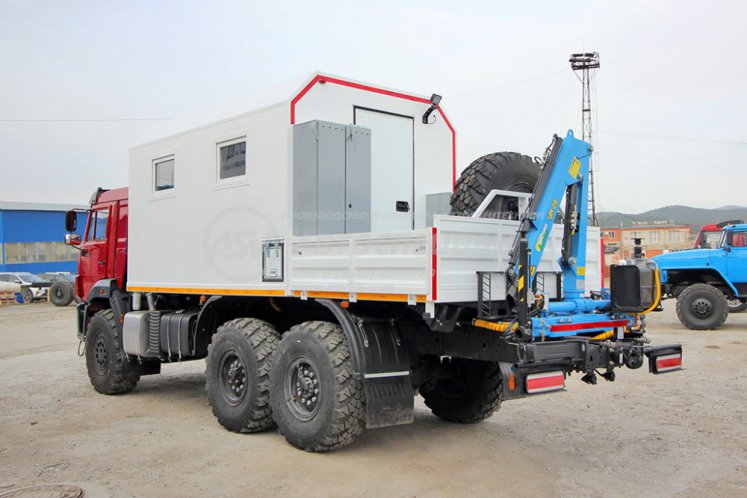Передвижная мастерская ПАРМ с КМУ ИМ-20 на шасси Камаз 43118-3027-50 3