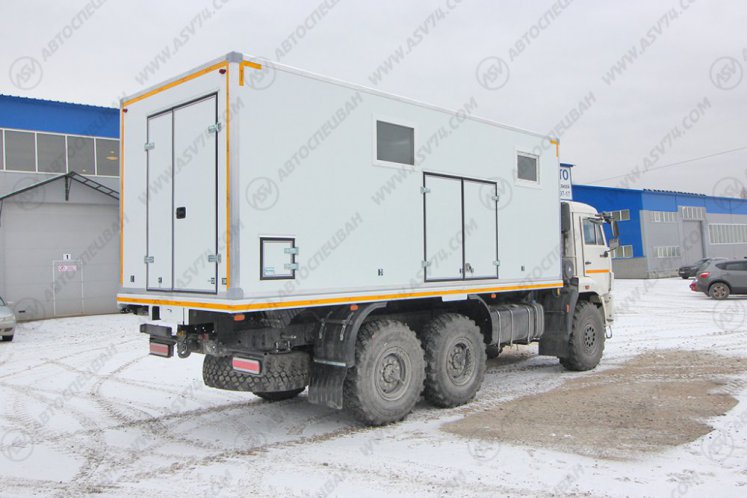 Передвижная мастерская ПАРМ АСВ КАМАЗ 43118-3027-50 с жилым отсеком 1