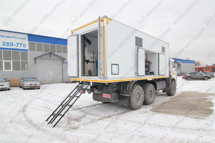 Передвижная мастерская ПАРМ АСВ КАМАЗ 43118-3027-50 с жилым отсеком 8