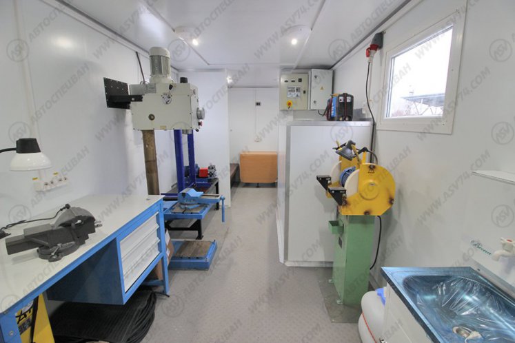Передвижная мастерская ПАРМ АСВ КАМАЗ 43118-3027-50 с жилым отсеком 9