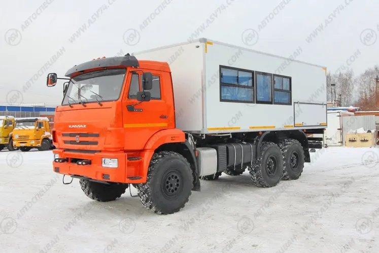 Вахтовый автобус с бытовым отсеком (кухней), КАМАЗ 43118-3027-50, 14 мест 1