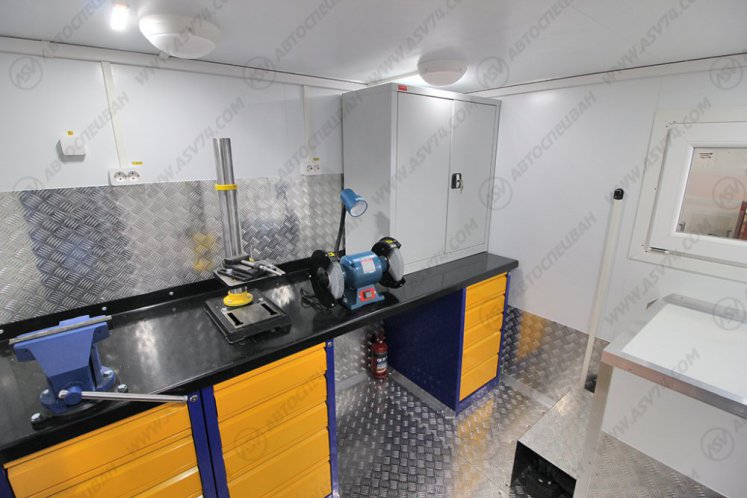 Передвижная мастерская ПАРМ АСВ 7721P4 КАМАЗ 43118-3086-50 с КМУ ИМ-150 17