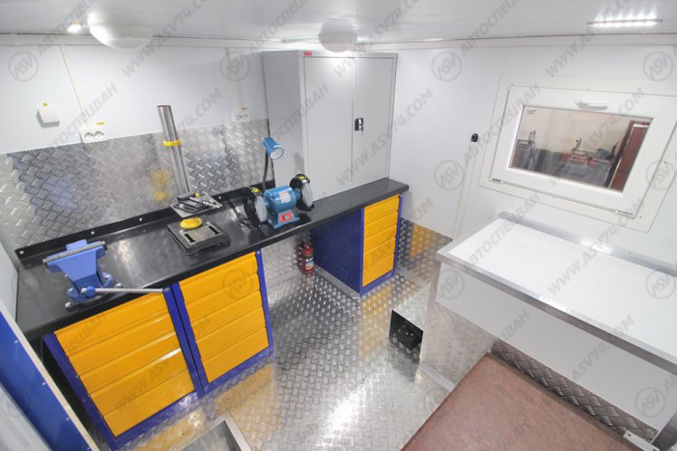 Передвижная мастерская ПАРМ АСВ 7721P4 КАМАЗ 43118-3086-50 с КМУ ИМ-150 14