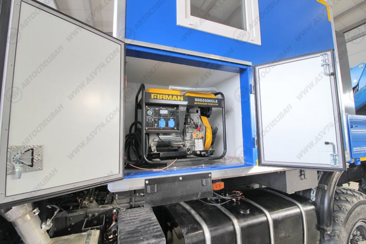 Передвижная мастерская ПАРМ АСВ 7721P4 КАМАЗ 43118-3086-50 с КМУ ИМ-150 3