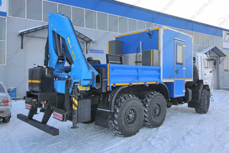 Передвижная мастерская ПАРМ АСВ 7721P4 КАМАЗ 43118-3086-50 с КМУ ИМ-150 5
