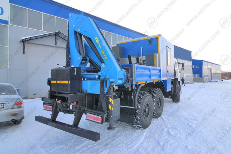 Передвижная мастерская ПАРМ АСВ 7721P4 КАМАЗ 43118-3086-50 с КМУ ИМ-150 6