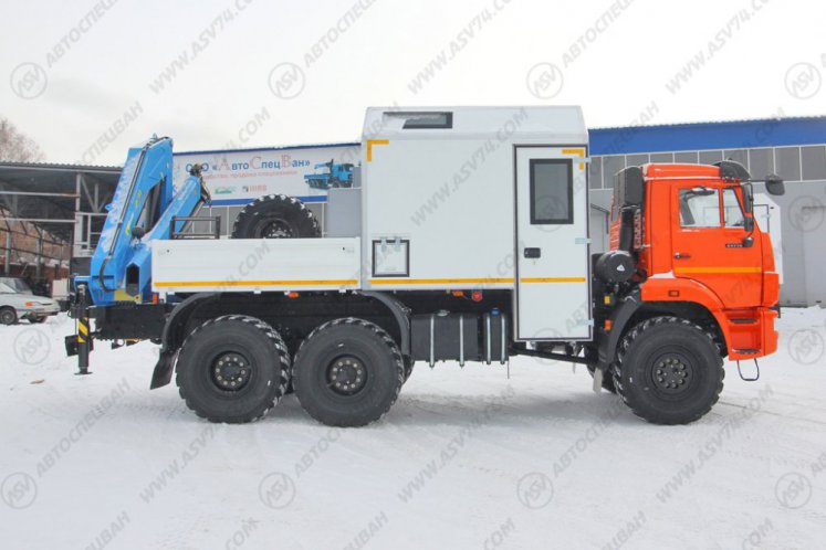 Агрегат для ремонта и обслуживания качалок АРОК КамАЗ 43118-3027-50 с КМУ ИМ-150 1
