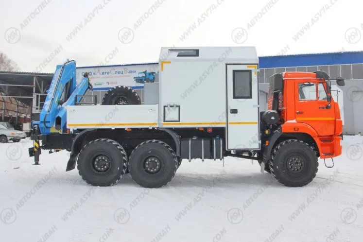 Агрегат для ремонта и обслуживания качалок АРОК КамАЗ 43118-3027-50 с КМУ ИМ-150 1