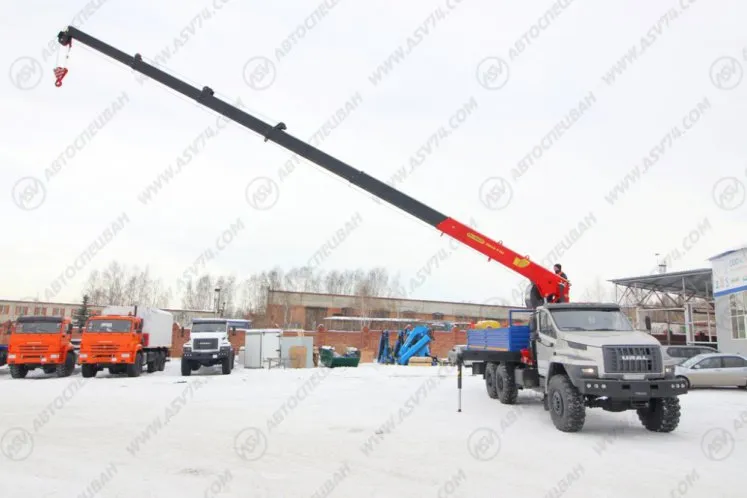 Бортовой автомобиль Урал 4320 NEXT (капотный) с КМУ IT-150 (тросовый) 2