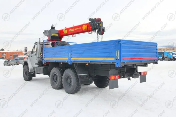 Бортовой автомобиль Урал 4320 NEXT (капотный) с КМУ IT-150 (тросовый) 4
